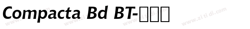 Compacta Bd BT字体转换